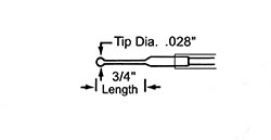 RET-3 ISO Rectal Probe for Mice (Isolated) in Animal Rectal Probes